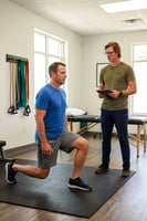  Patient working with a provider at a performance physical therapy clinic in Knoxville